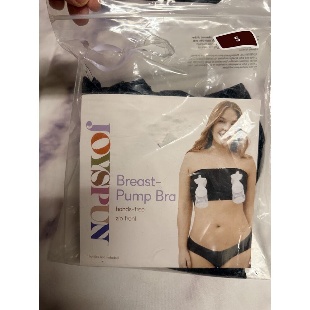Joyspun Black Hands-free Breast Pump Bra